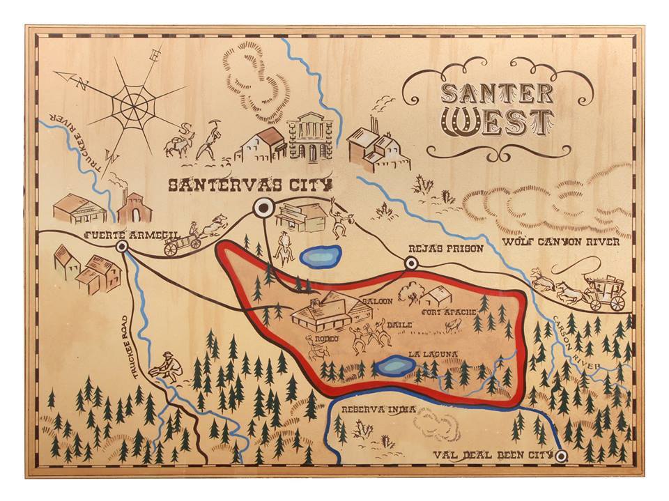 Mapa Santerwest
